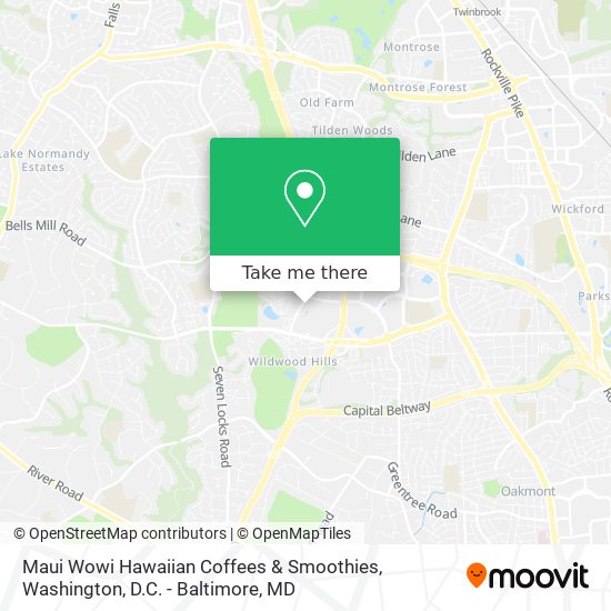 Maui Wowi Hawaiian Coffees & Smoothies map