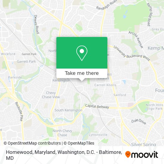 Homewood, Maryland map