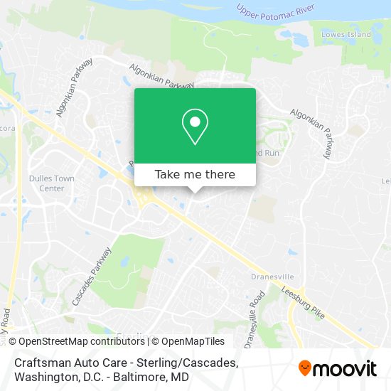 Craftsman Auto Care - Sterling / Cascades map