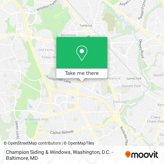 Champion Siding & Windows map