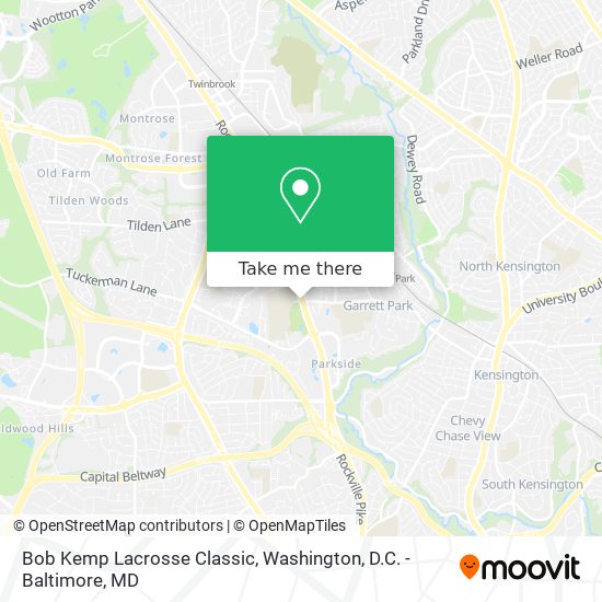 Mapa de Bob Kemp Lacrosse Classic