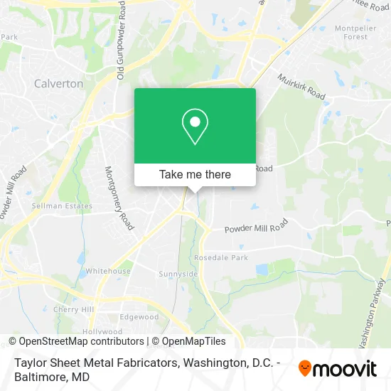 Taylor Sheet Metal Fabricators map