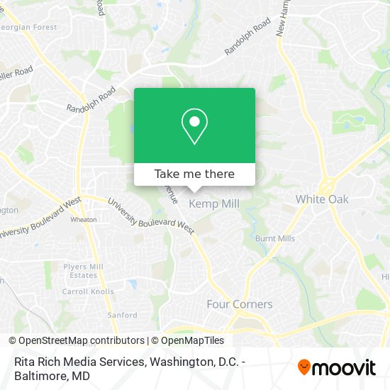 Mapa de Rita Rich Media Services