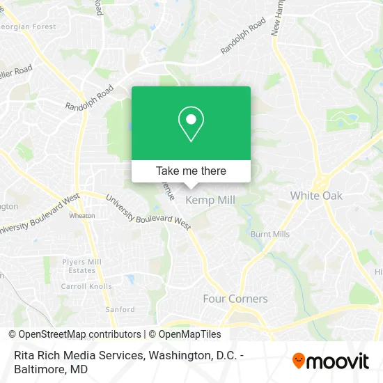 Rita Rich Media Services map