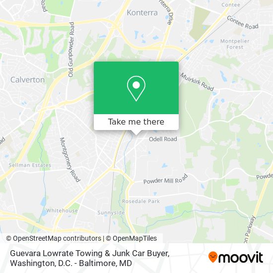 Guevara Lowrate Towing & Junk Car Buyer map