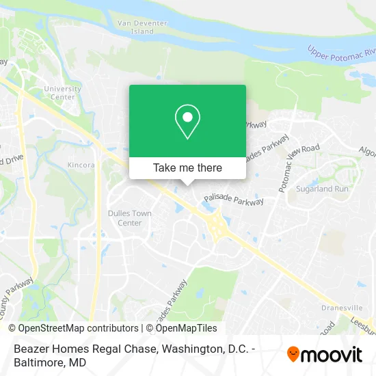 Beazer Homes Regal Chase map