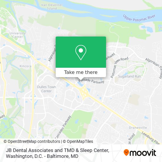 JB Dental Associates and TMD & Sleep Center map