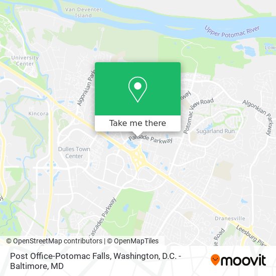 Mapa de Post Office-Potomac Falls