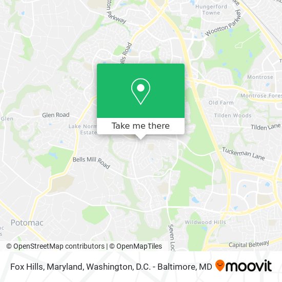 Mapa de Fox Hills, Maryland