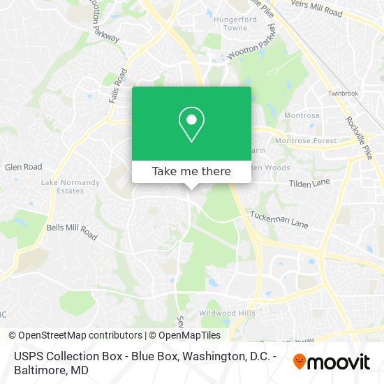 USPS Collection Box - Blue Box map