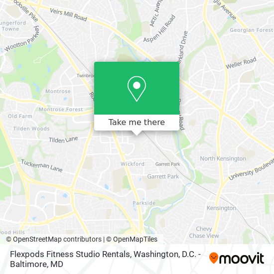 Mapa de Flexpods Fitness Studio Rentals