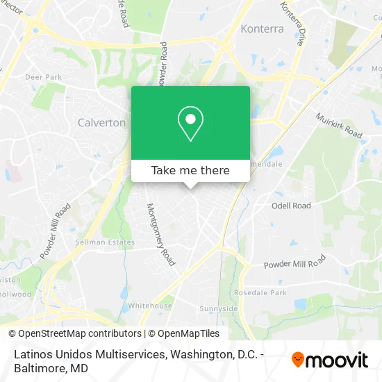 Mapa de Latinos Unidos Multiservices