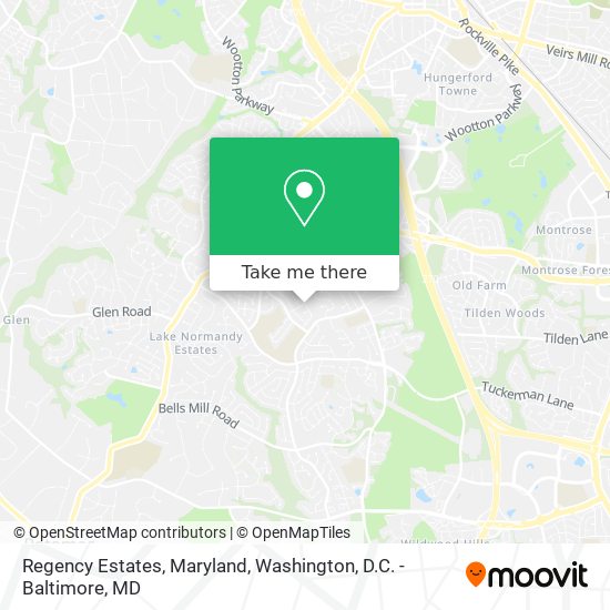 Mapa de Regency Estates, Maryland