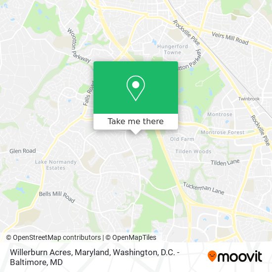 Mapa de Willerburn Acres, Maryland