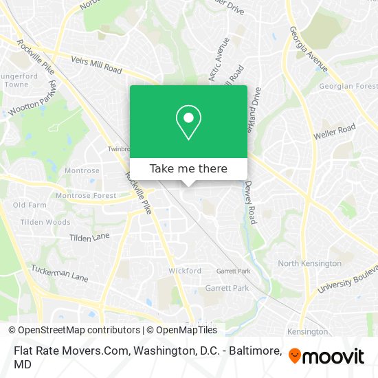 Mapa de Flat Rate Movers.Com