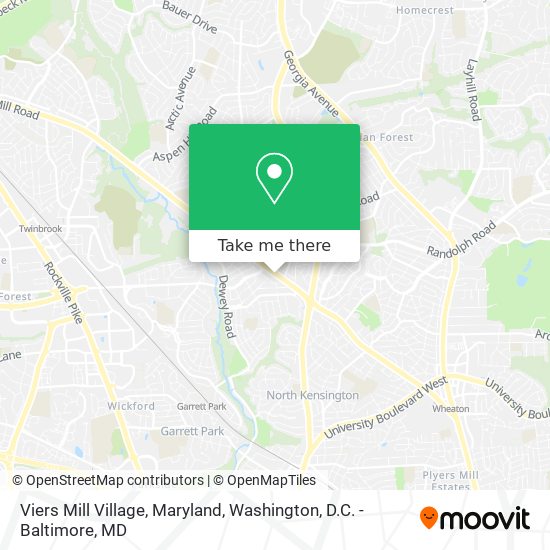 Viers Mill Village, Maryland map