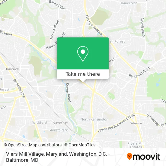 Mapa de Viers Mill Village, Maryland