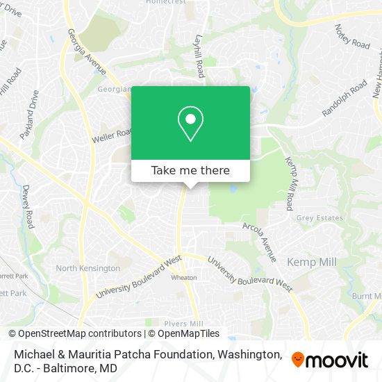 Mapa de Michael & Mauritia Patcha Foundation