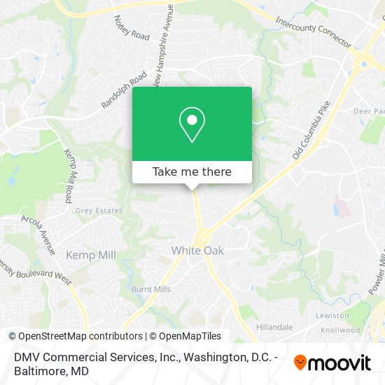 Mapa de DMV Commercial Services, Inc.