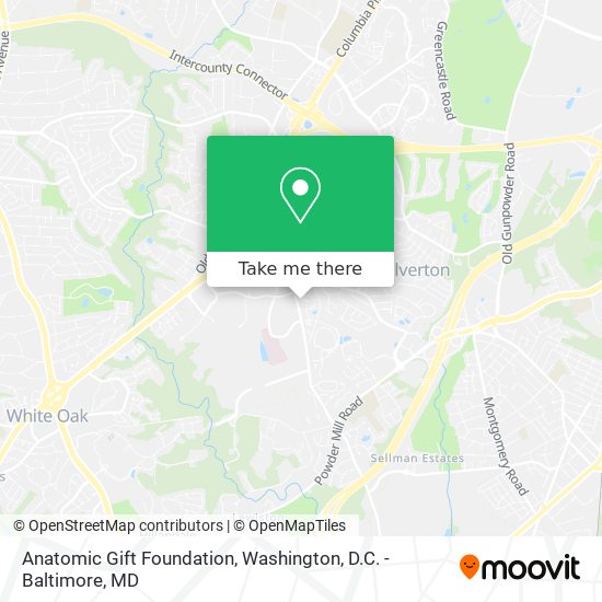 Anatomic Gift Foundation map