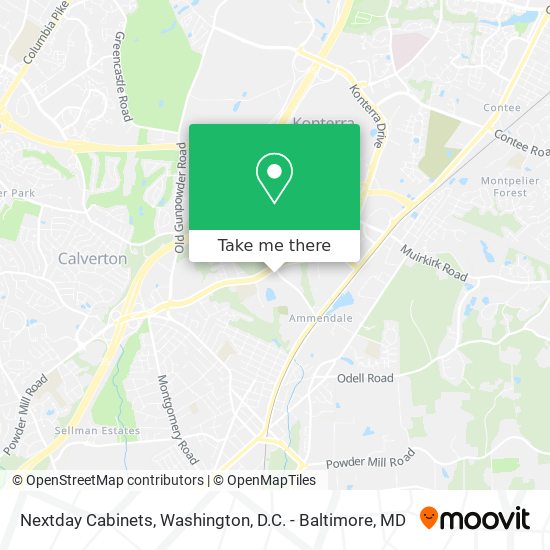 Mapa de Nextday Cabinets
