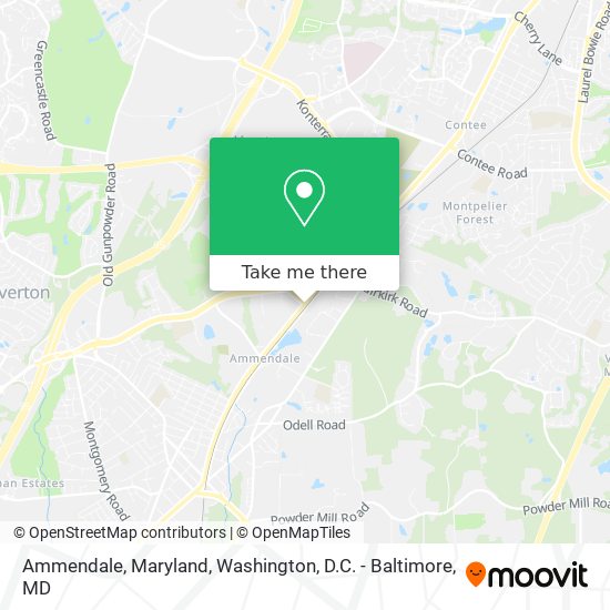 Mapa de Ammendale, Maryland