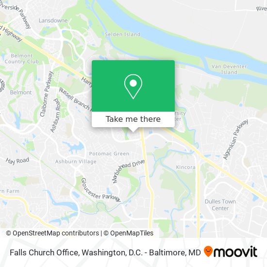 Falls Church Office map