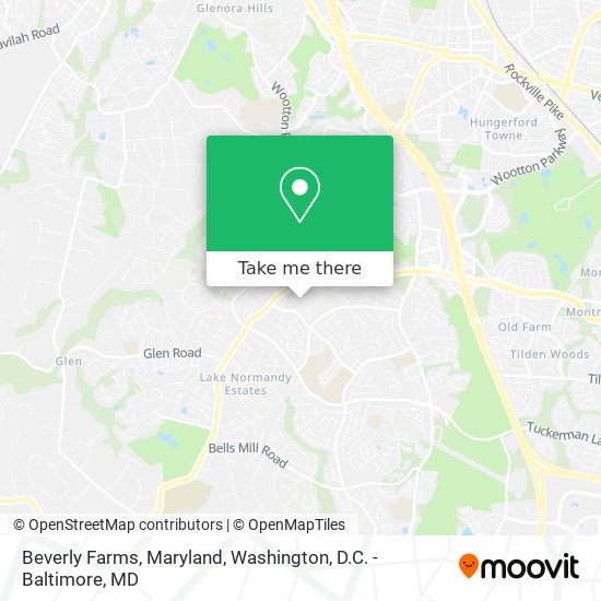 Beverly Farms, Maryland map