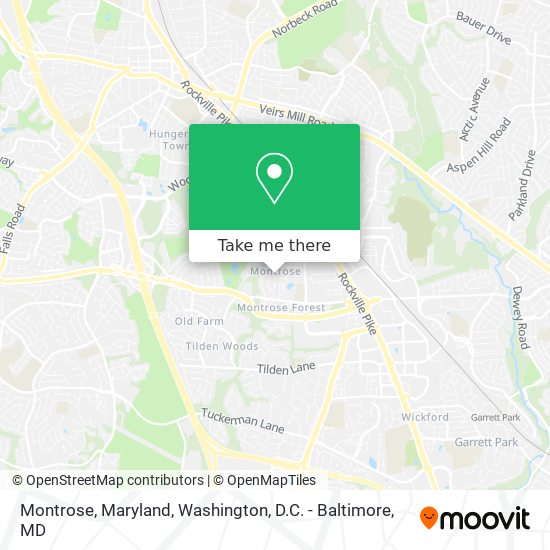 Mapa de Montrose, Maryland