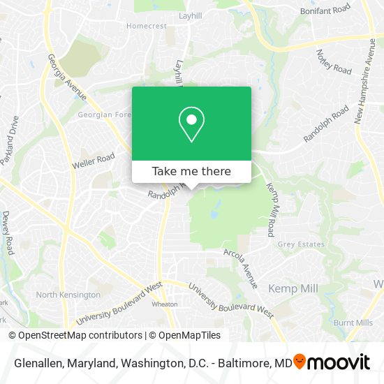 Glenallen, Maryland map
