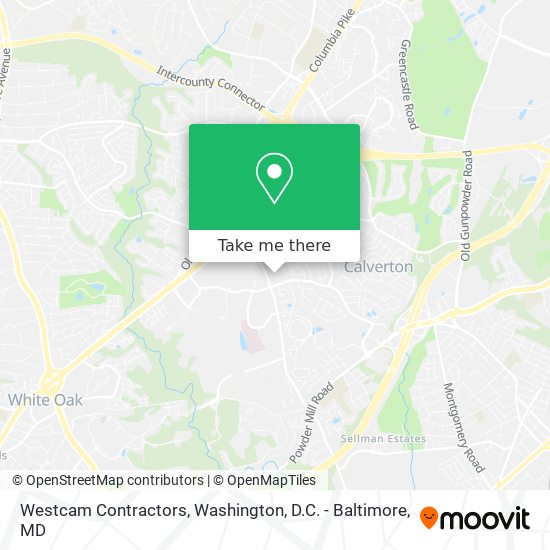 Westcam Contractors map