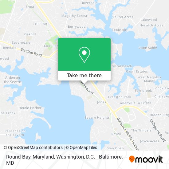 Round Bay, Maryland map