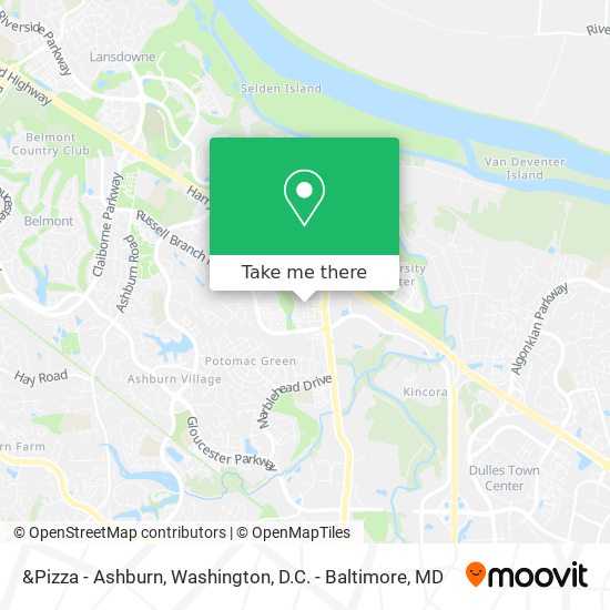 &Pizza - Ashburn map