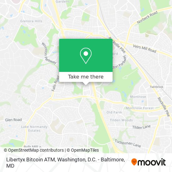 Mapa de Libertyx Bitcoin ATM