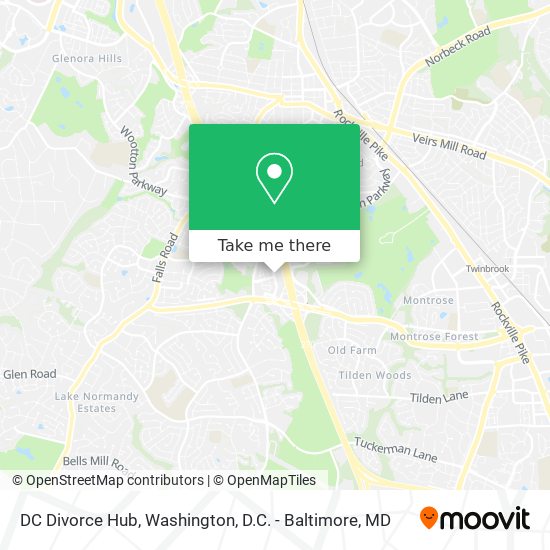 Mapa de DC Divorce Hub