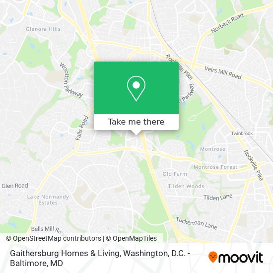 Mapa de Gaithersburg Homes & Living