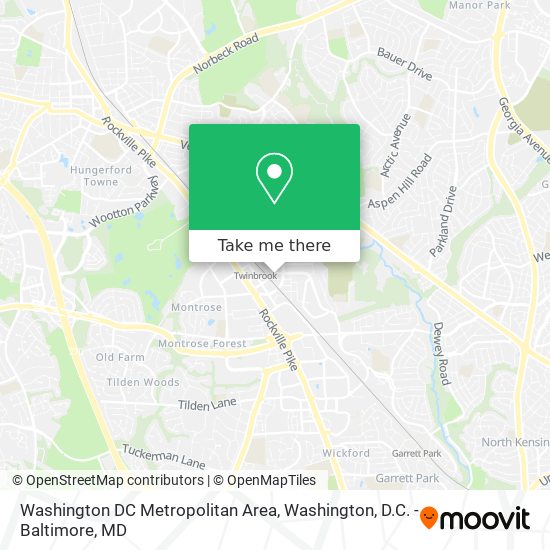 Mapa de Washington DC Metropolitan Area