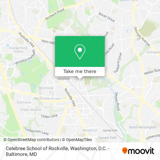 Mapa de Celebree School of Rockville