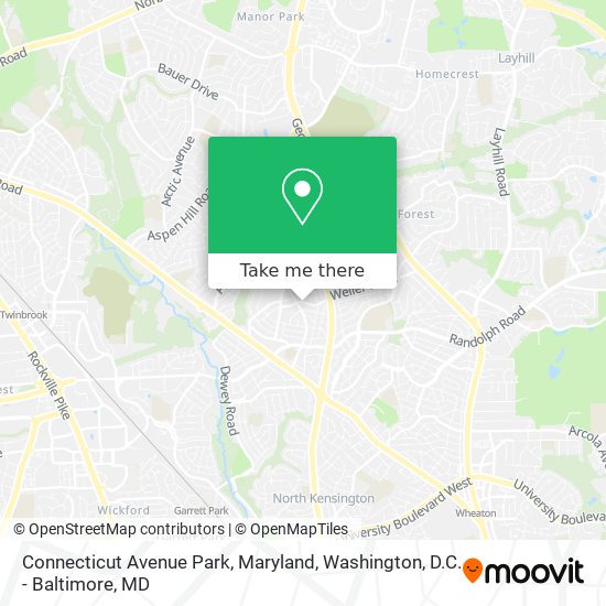 Connecticut Avenue Park, Maryland map