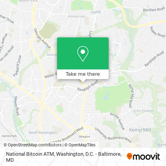 Mapa de National Bitcoin ATM