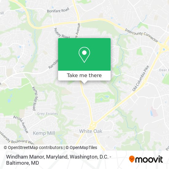 Mapa de Windham Manor, Maryland