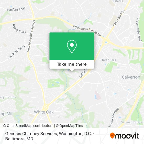 Genesis Chimney Services map