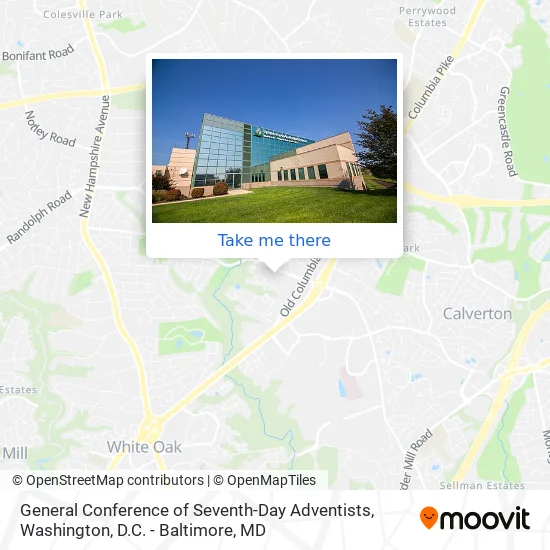 General Conference of Seventh-Day Adventists map