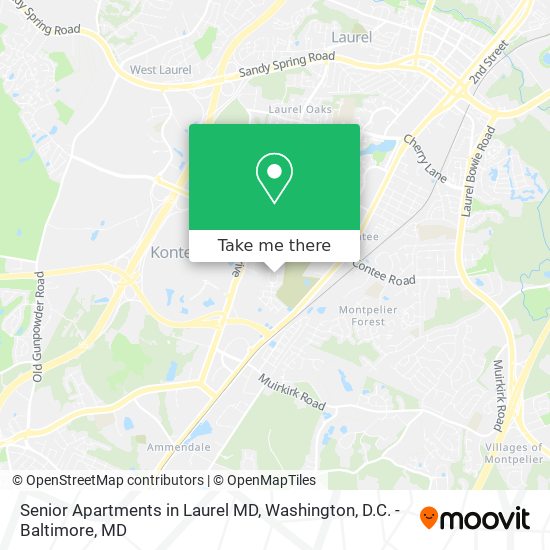 Mapa de Senior Apartments in Laurel MD