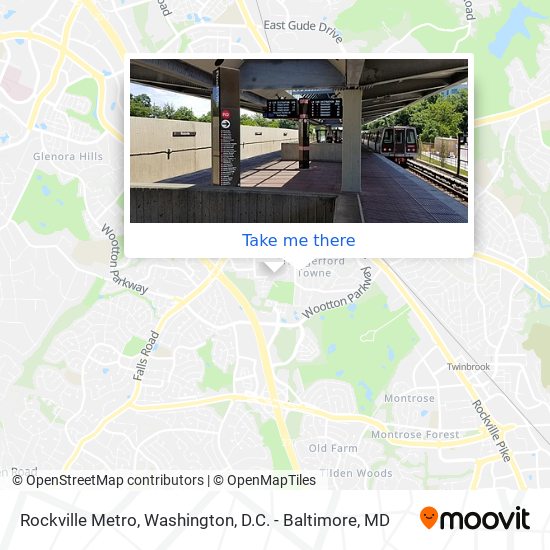 Rockville Metro map