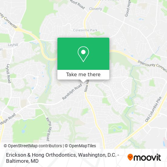 Mapa de Erickson & Hong Orthodontics