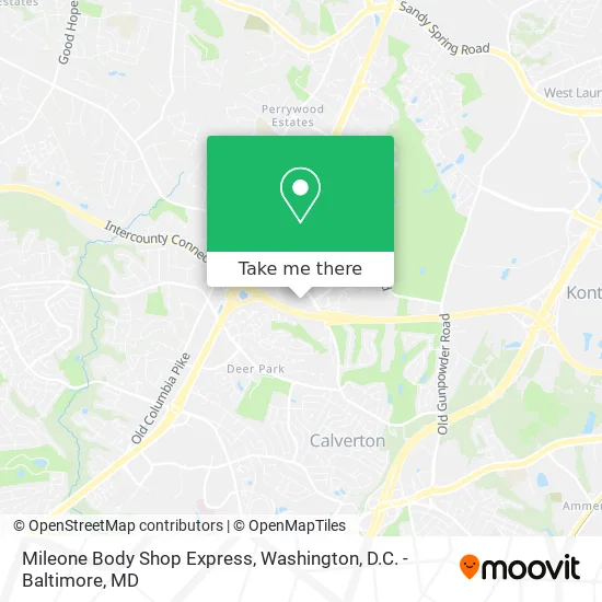 Mileone Body Shop Express map