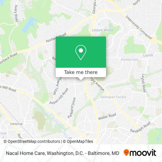 Nacal Home Care map