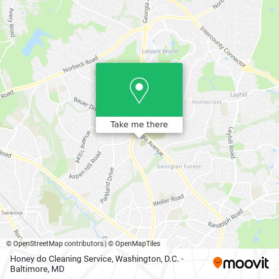 Mapa de Honey do Cleaning Service