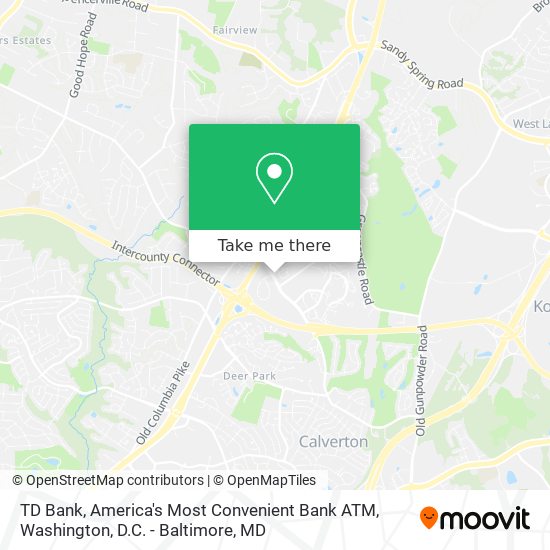 TD Bank, America's Most Convenient Bank ATM map
